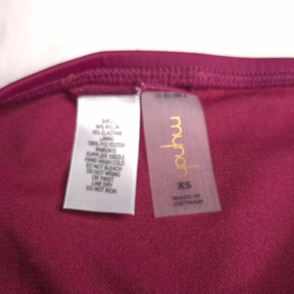 Mynah Womens Hipster Bikini Bottom XS Medium Coverage Maroon New - Picture 4 of 4